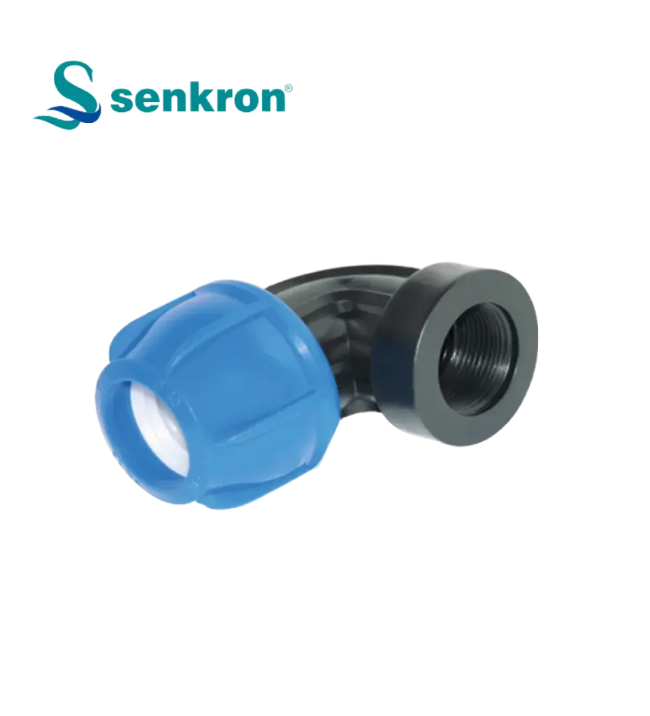 Female elbow 20 × 3/4" Senkron Blue