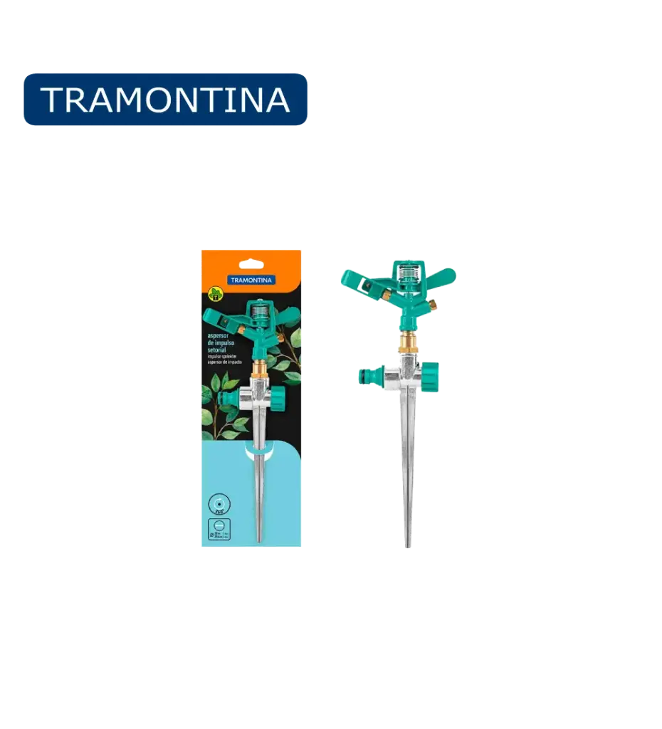 Quick connect iron sprinkler, range 14 meters, 360 only 78527/401 Tramontina